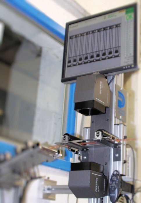 Micron-level in-process inspection of lead frames